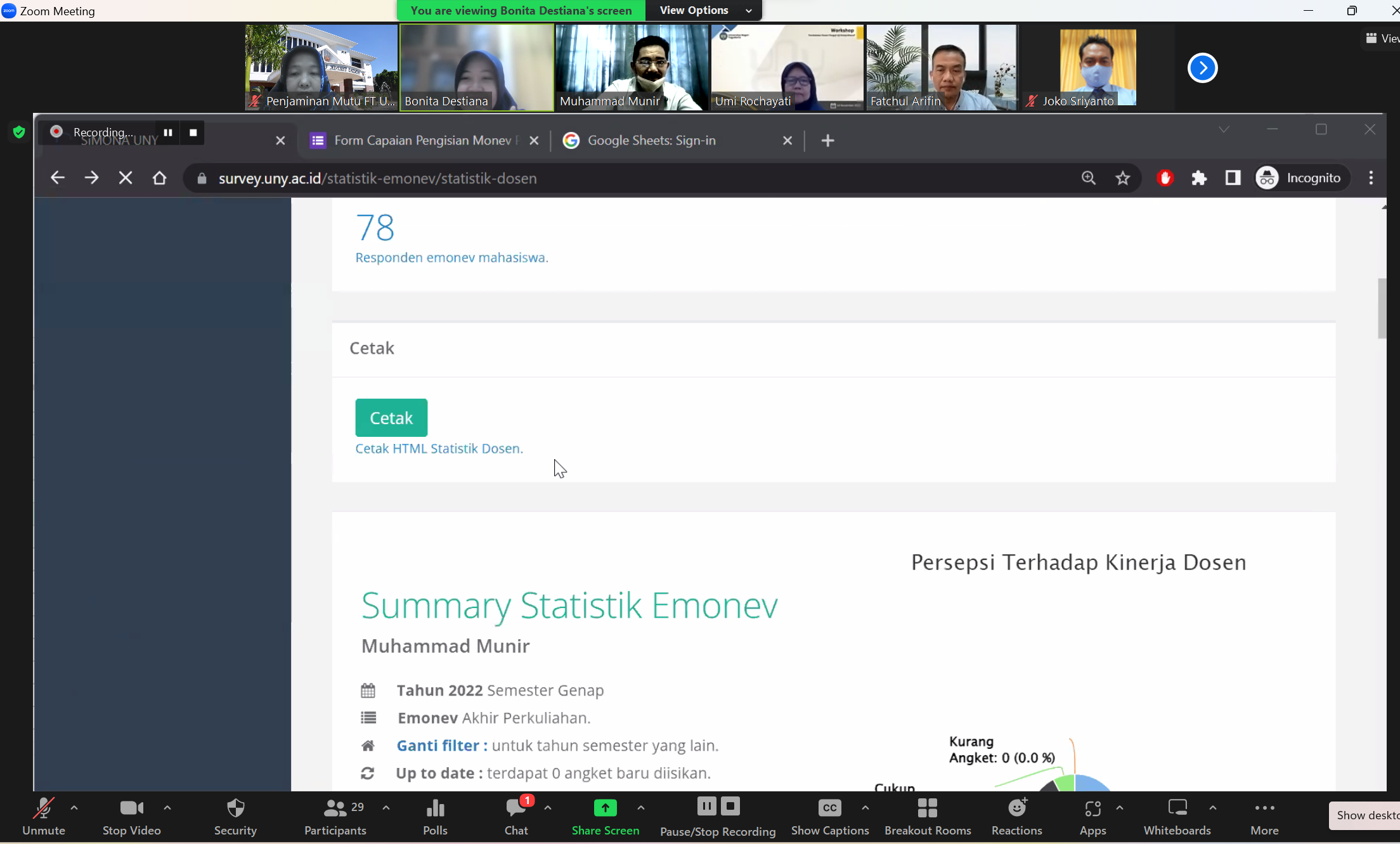 Monitoring Pembelajaran Akhir Semester Genap 2022/2023 di Fakultas Teknik UNY